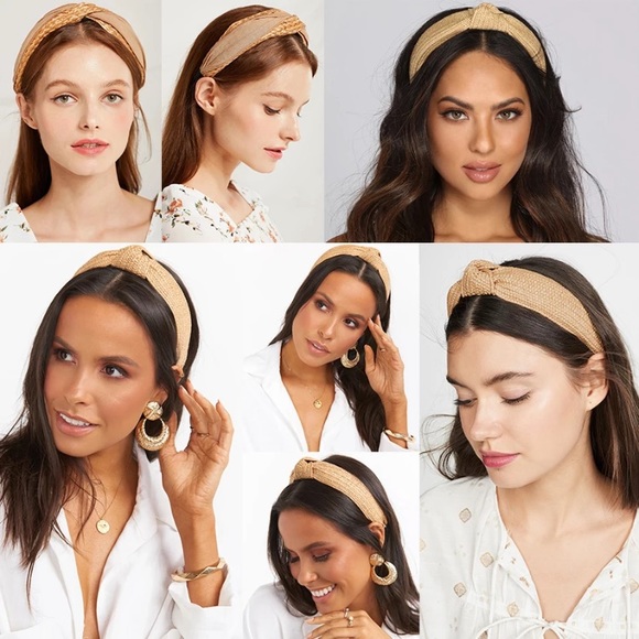 Fashion Straw Knotted Headband - Picture 3 of 3